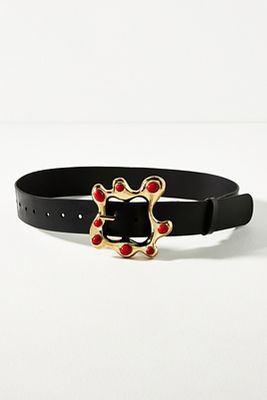 Cynthia Rowley Metal Cabochons Belt