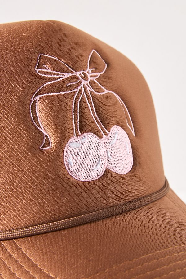 Slide View: 3: Worn/West Cherry Trucker Hat