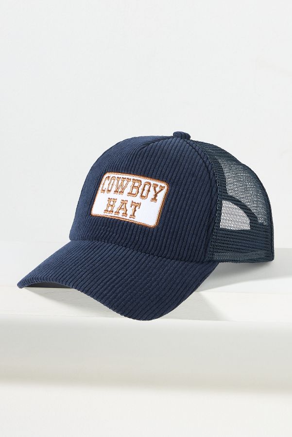 Slide View: 1: Worn/West Cowboy Hat Trucker Hat