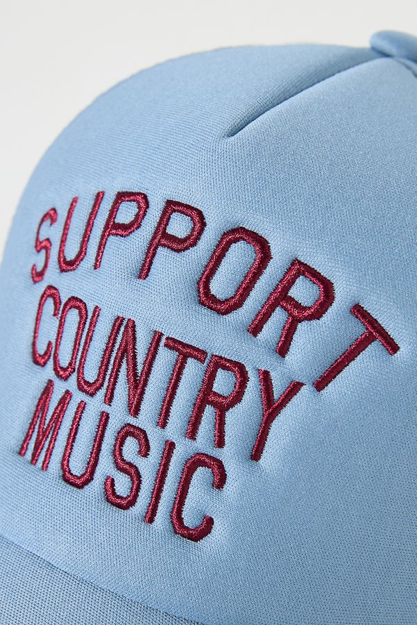 Slide View: 3: Worn/West Support Country Music Trucker Hat