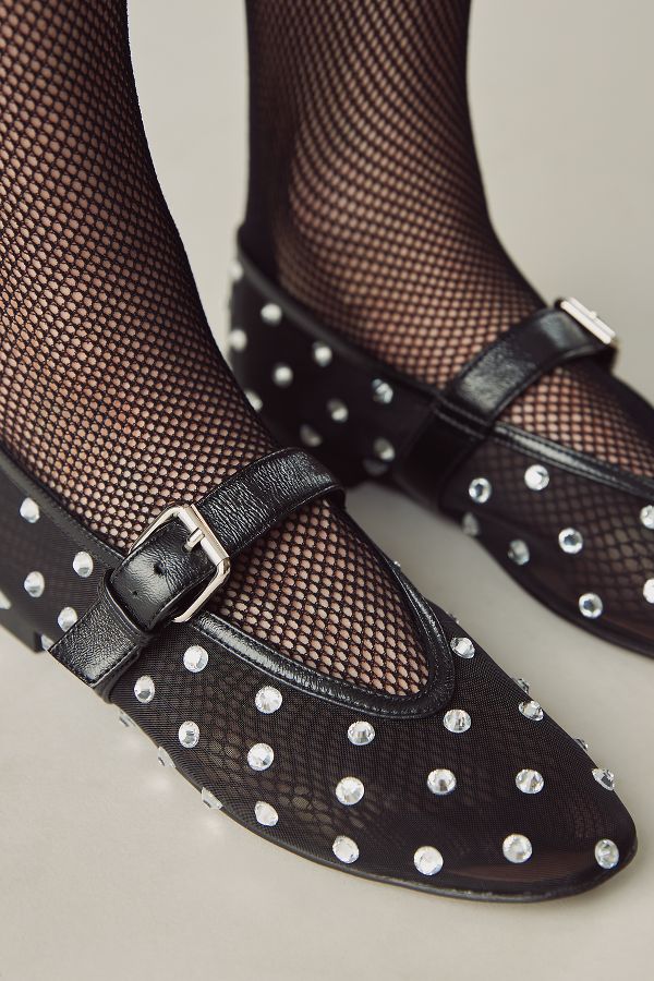 Slide View: 1: Bibi Lou Naila Mesh Flats