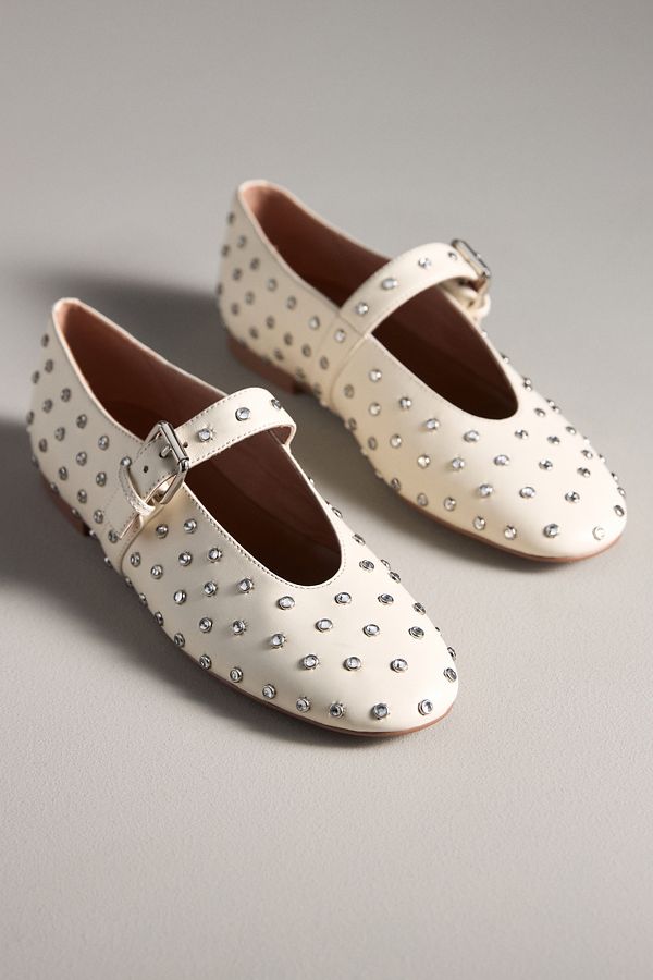 Slide View: 3: Bibi Lou Naila Studded Flats