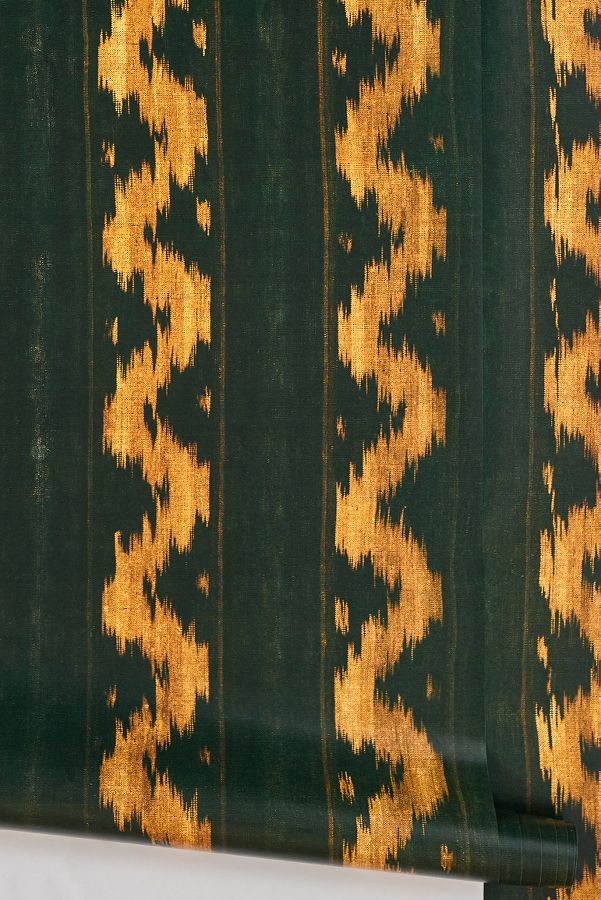 Slide View: 2: Mind the Gap Vintage Ikat Wallpaper