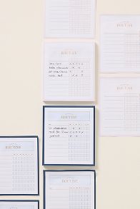 Slide View: 1: Emily Ley Routines Sticky Notepads, Set of 2