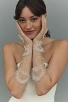 Thumbnail View 1: Enaura Beaded Ruffle Tulle Heart Gloves