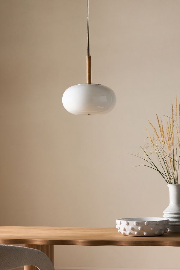 Slide View: 2: Dora Glass Semi-Flush Pendant