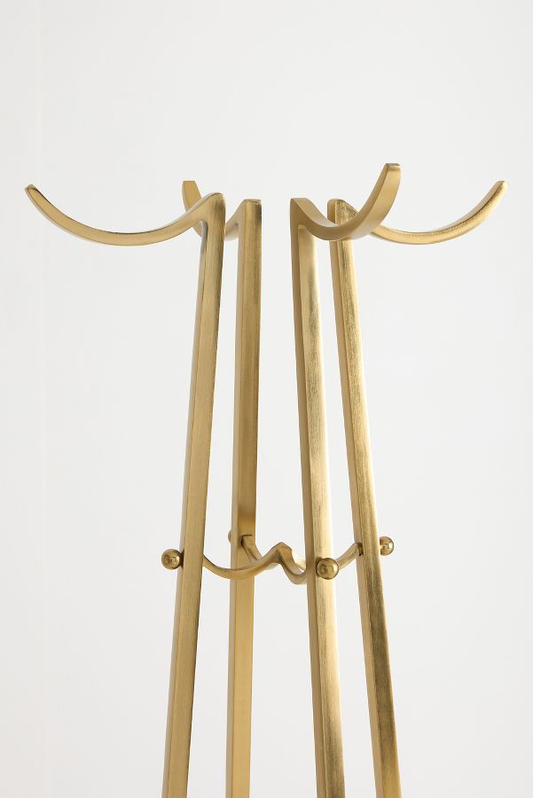 Slide View: 2: Yuna Brass Coat Rack