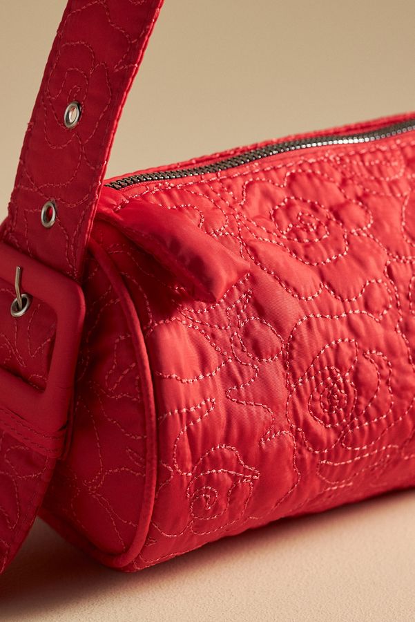 Slide View: 3: Quilted Barrel Bag