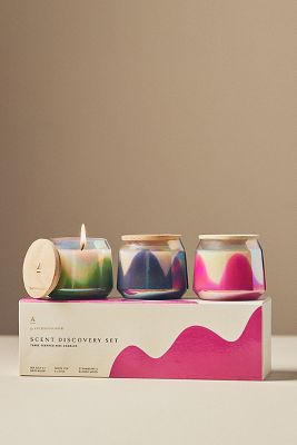 Le Candele Gather di Anthropologie: Edizione Discovery, Set di 3