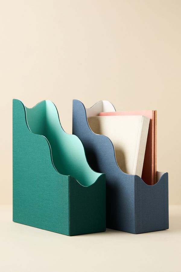 Slide View: 1: Printworks Magazine Rack Organizer