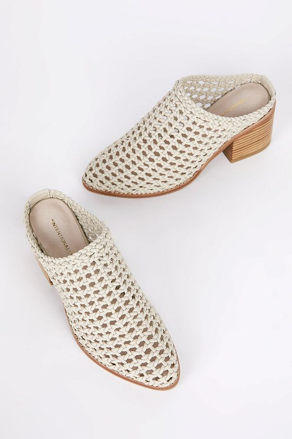 Slide View: 2: Intentionally Blank Caps Heeled Mules