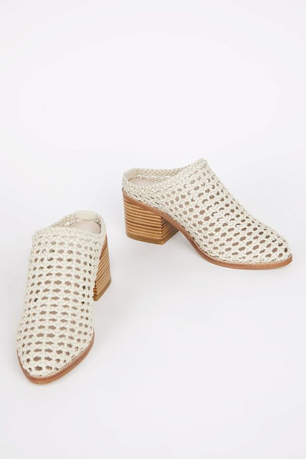 Slide View: 3: Intentionally Blank Caps Heeled Mules