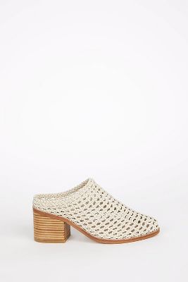 Intentionally Blank Caps Heeled Mules