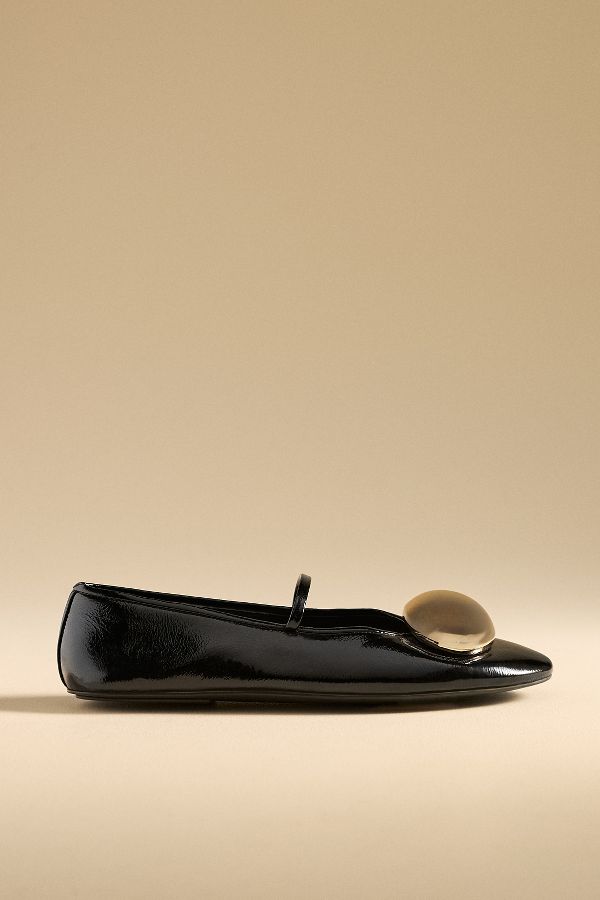 Slide View: 1: Jeffrey Campbell Ornament Ballet Flats