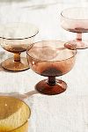 Thumbnail View 3: Footed Glass Coupes, Set of 6 Ambers + Pinks