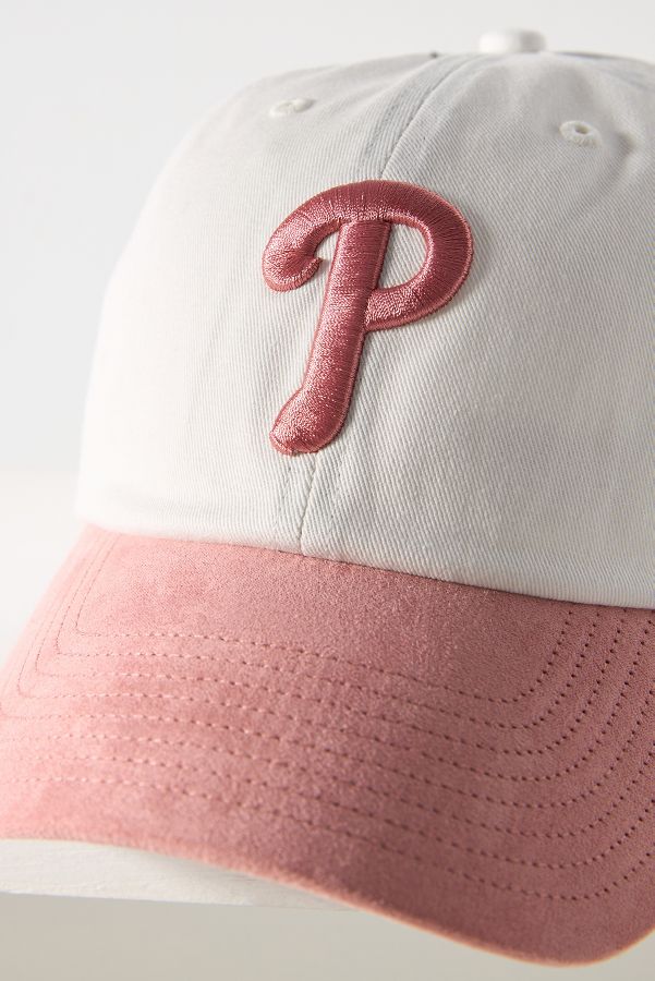 Slide View: 2: '47 Phillies Faux-Suede Baseball Cap