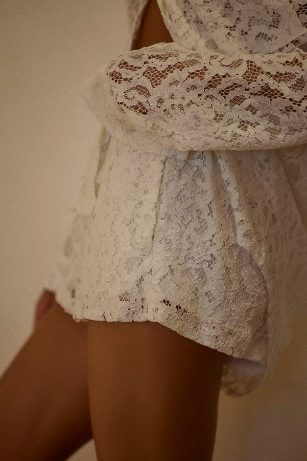 Slide View: 3: Waverles Lace Top + Shorts Set