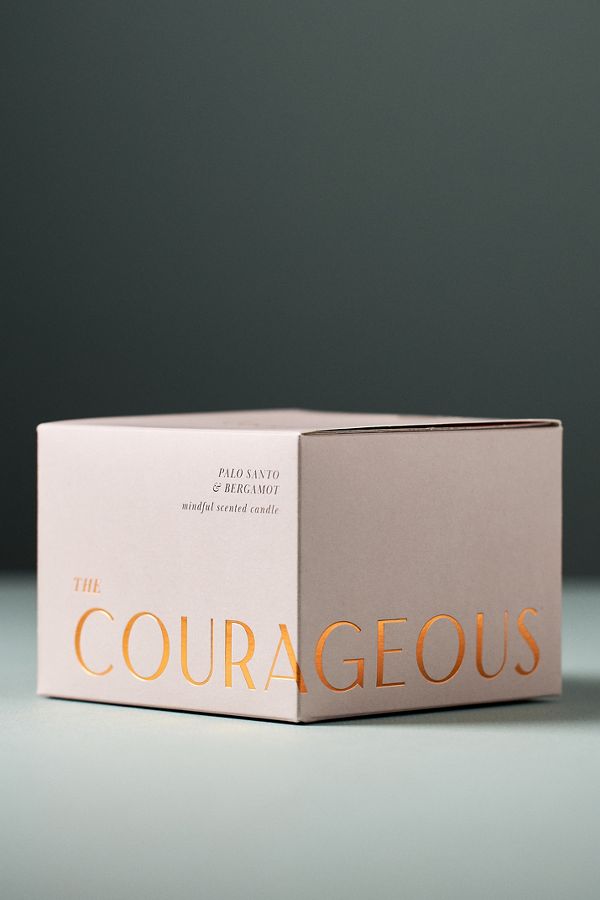 Slide View: 4: The Courageous Woody Palo Santo & Bergamot Glass Candle