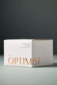 Slide View: 3: The Optimist Fresh Emerald Sage & Citrine Glass Candle