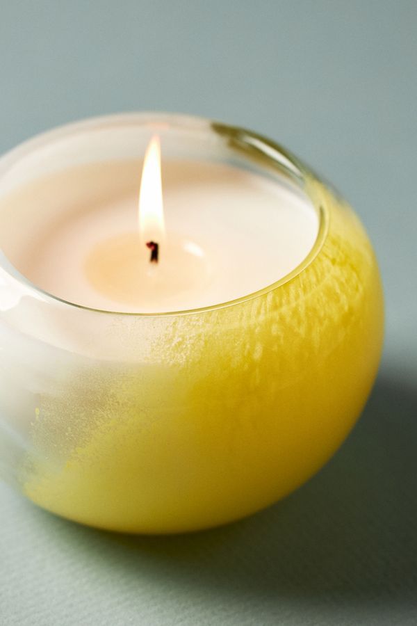 Slide View: 5: The Optimist Fresh Emerald Sage & Citrine Glass Candle