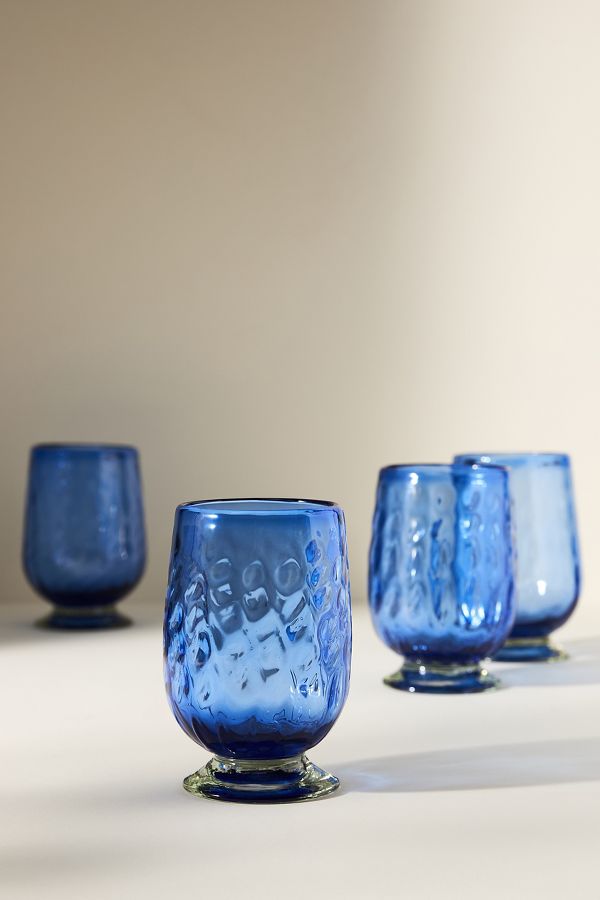 Slide View: 2: Greer Glass Goblets, Set of 4