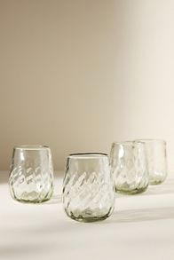 Slide View: 2: Greer Stemless Wine Glasses, Set of 4