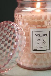 Slide View: 3: Voluspa Rose Otto Glass Jar Candle