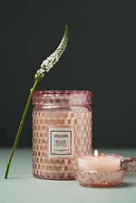 Slide View: 1: Voluspa Rose Otto Glass Jar Candle