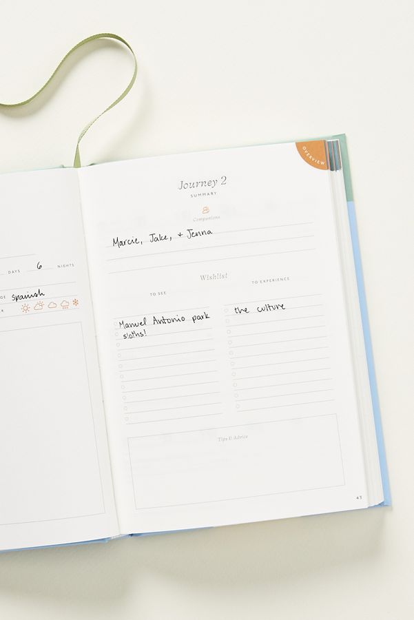 Slide View: 2: Papier Hardcover Travel Journal