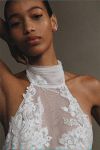 Thumbnail View 9: Watters Zoe Halter Fit & Flare Beaded Lace Wedding Gown