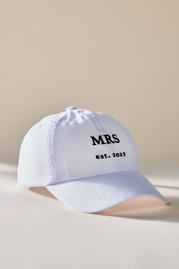 Slide View: 1: By Anthropologie Weddings Mrs. Baseball Cap