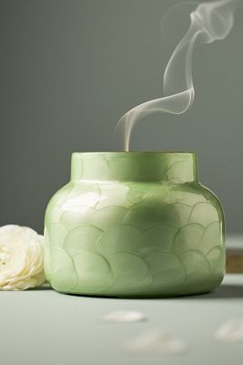 Capri Blue Volcano Green Capiz Jar Candle