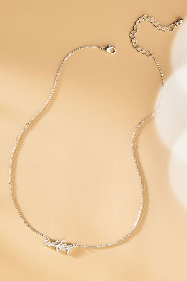 Slide View: 1: By Anthropologie Weddings Wifey Necklace