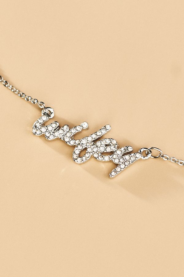 Slide View: 2: By Anthropologie Weddings Wifey Necklace