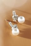 Thumbnail View 1: Gemelli Mini Pearl Twist Earrings