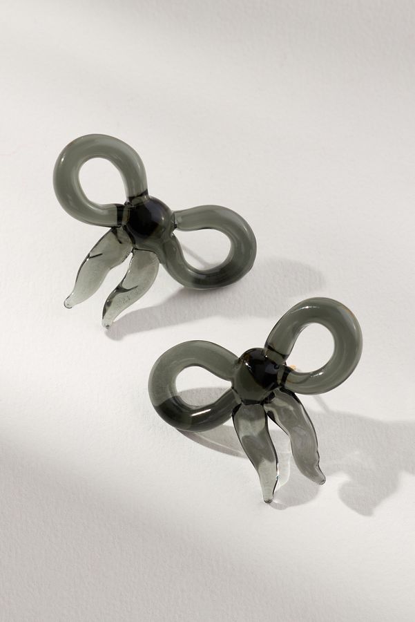 Slide View: 1: Levens Jewels Iazo Bow Earrings