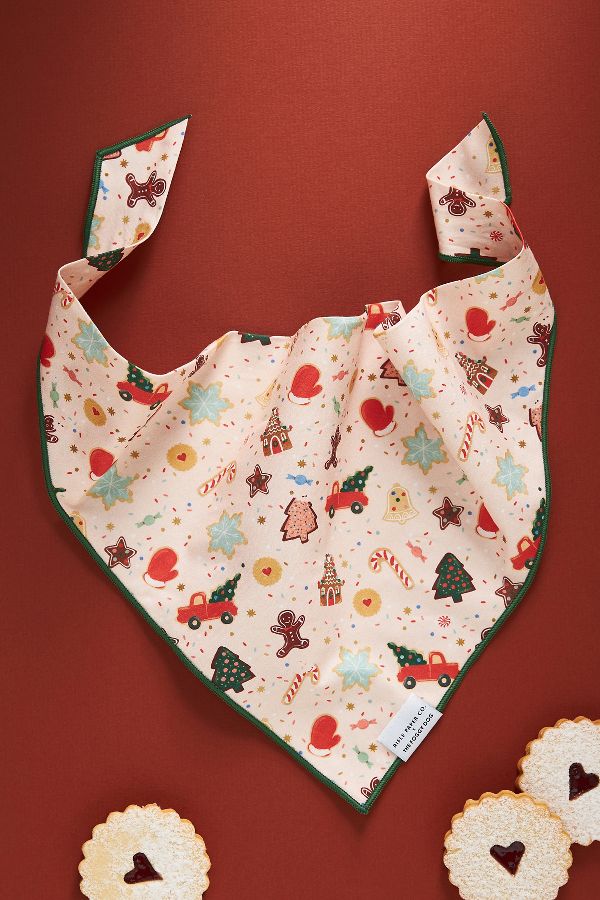 Slide View: 2: The Foggy Dog Holiday Dog Bandana