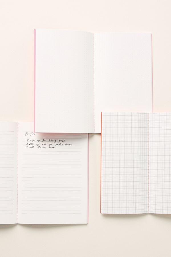 Slide View: 2: Papier Journals, Set of 3