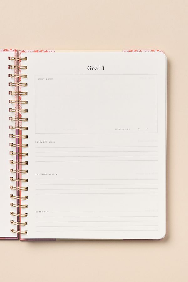 Slide View: 3: Papier Spiral Daily Softcover Planner