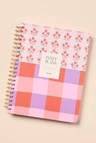 Slide View: 1: Papier Spiral Daily Softcover Planner