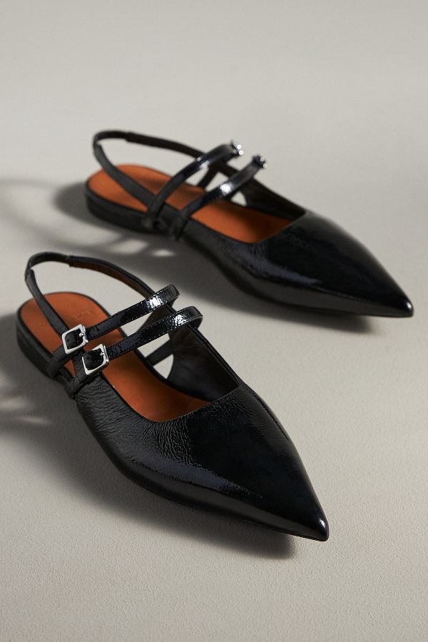 Slide View: 2: Vagabond Double-Stap Flats