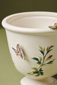 Slide View: 4: Gardenia Stoneware Pot