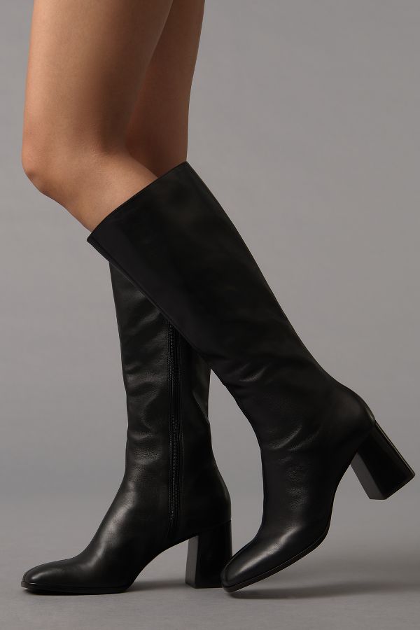 Slide View: 2: Reformation Nylah Nappa Leather Knee-High Boots