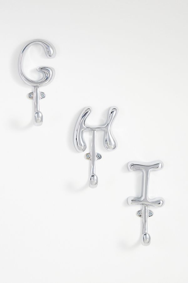 Slide View: 3: Bubble Letter Monogram Hook