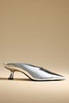 Thumbnail View 1: SIMONMILLER Chrome Pointed-Toe Gala Mules