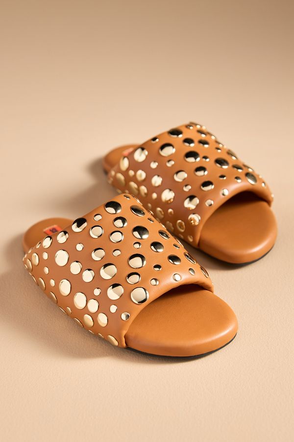 Slide View: 2: SIMONMILLER Studded Bubble Slide Sandals