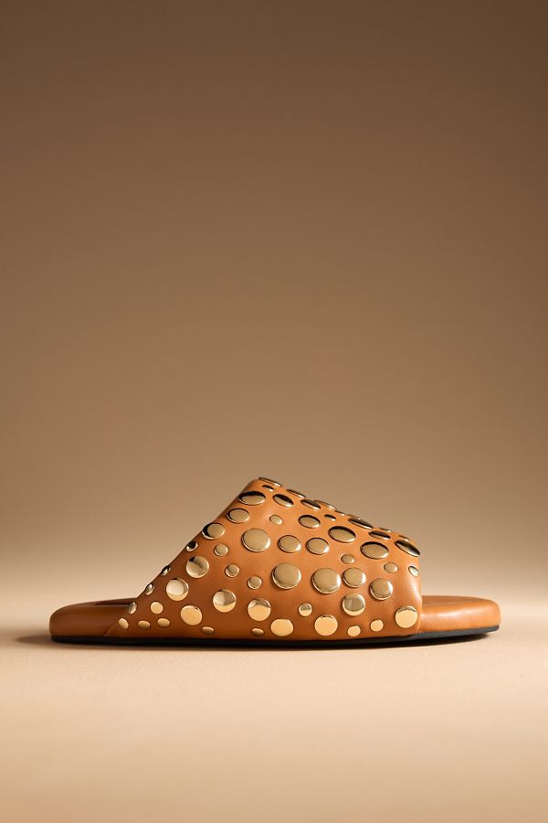 Slide View: 1: SIMONMILLER Studded Bubble Slide Sandals