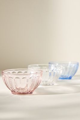 The Latte Glass Cereal Bowls, Set of 3: Amelie Edition