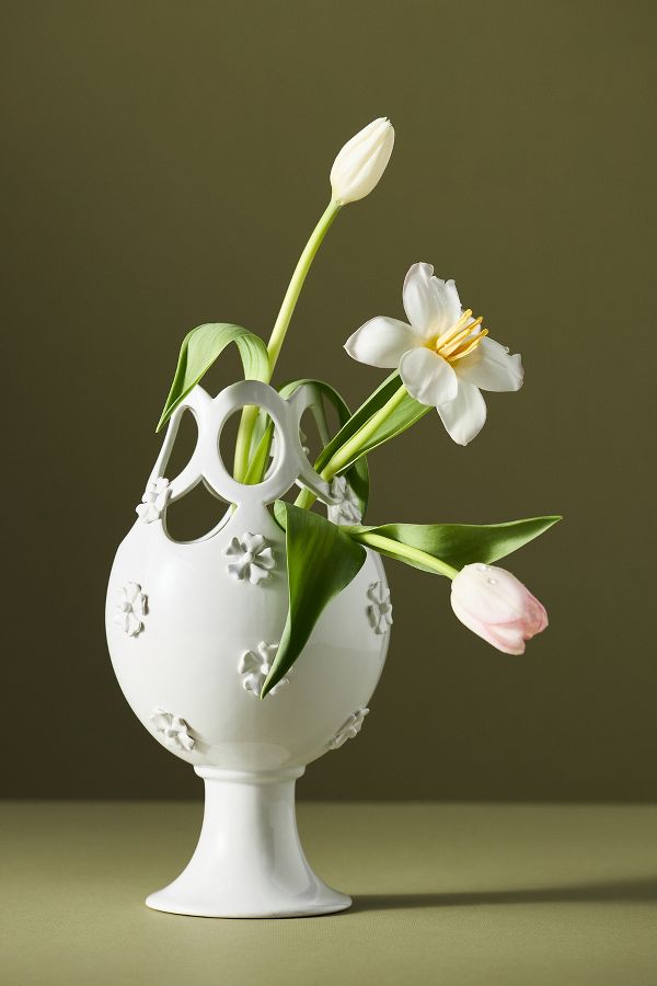 Slide View: 1: Josi Tulipiere Stoneware Vase