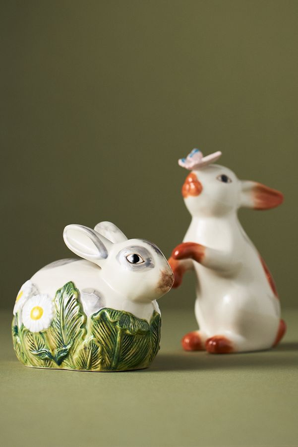 Slide View: 1: Bunny Stoneware Decorative Object